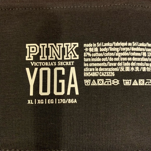 BNWOT Pink Victoria’s Secret Bling Yoga Leggings - Picture 5 of 5